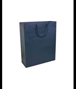 Shopper con soffietto in carta laminata opaca 157 g/m2 con rinforzo alla base Handle