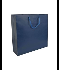 Shopper con soffietto in carta laminata opaca 157 g/m2 con rinforzo alla base Handle