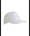 Cappellino in poliestere, 5 pannelli con calotta a rete