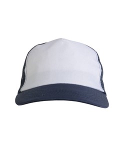 Cappellino in poliestere, 5 pannelli con calotta a rete Cappellino in poliestere, 5 pannelli con calotta a rete