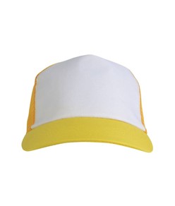 Cappellino in poliestere, 5 pannelli con calotta a rete Cappellino in poliestere, 5 pannelli con calotta a rete