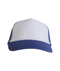 Cappellino in poliestere, 5 pannelli con calotta a rete Cappellino in poliestere, 5 pannelli con calotta a rete