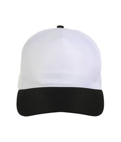 Cappellino in poliestere, 5 pannelli, regolazione a velcro Cappellino in poliestere, 5 pannelli, regolazione a velcro