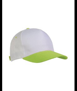 Cappellino in poliestere, 5 pannelli, regolazione a velcro