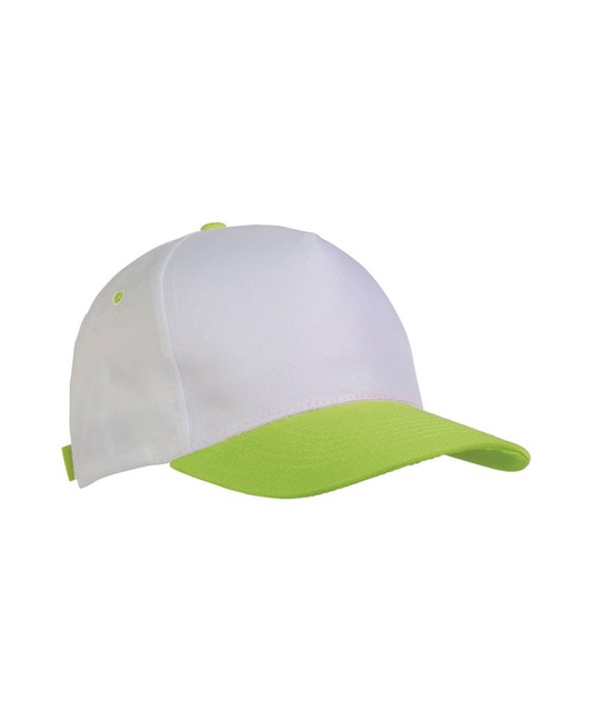 Cappellino in poliestere, 5 pannelli, regolazione a velcro Cappellino in poliestere, 5 pannelli, regolazione a velcro