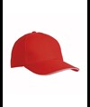 Cappellino in cotone pesante, 6 pannelli con visiera "sandwich"