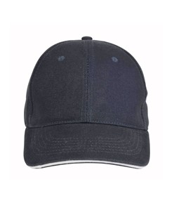 Cappellino in cotone pesante, 6 pannelli con visiera "sandwich" Cappellino in cotone pesante, 6 pannelli con visiera "sandwich"