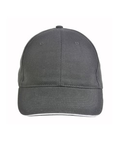 Cappellino in cotone pesante, 6 pannelli con visiera "sandwich" Cappellino in cotone pesante, 6 pannelli con visiera "sandwich"