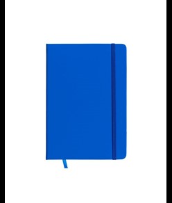 Quaderno in PU con elastico colorato, fogli a righe (80 pag.) colore avorio, segnalibro in