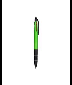 Penna a scatto in plastica con 3 refill dei colori blu, nero e rosso