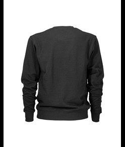 Felpa girocollo in cotone/poliestere, tinta unita