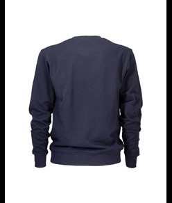 Felpa girocollo in cotone/poliestere, tinta unita