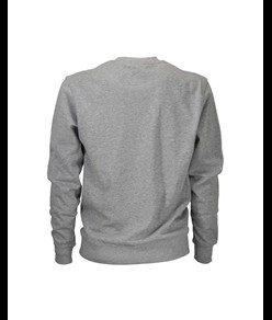 Felpa girocollo in cotone/poliestere, tinta unita