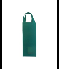 Shopper porta bottiglia in TNT 100 g/m2  termosaldato, manici corti Handle