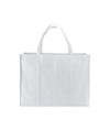 Shopper maxi con soffietto in TNT 100 g/m2 cucito, manici lunghi Handle