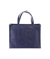 Shopper maxi con soffietto in TNT 100 g/m2 cucito, manici lunghi Handle