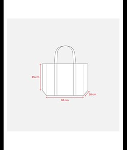 Shopper maxi con soffietto in TNT 100 g/m2 cucito, manici lunghi Handle