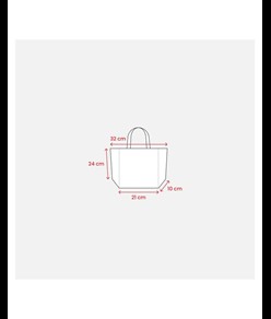Shopper con soffietto alla base in cotone 120 g/m2, manici corti Handle