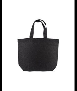 Shopper con soffietto alla base in cotone 120 g/m2, manici corti Handle