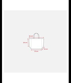 Shopper con soffietto alla base in cotone 120 g/m2, manici corti Handle