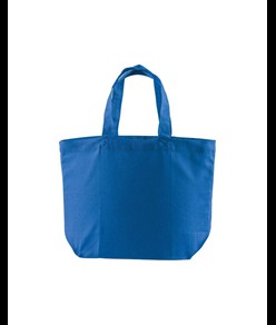 Shopper con soffietto alla base in cotone 120 g/m2, manici corti Handle
