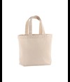 Shopper con soffietto alla base in cotone 120 g/m2, manici corti Handle