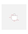 Shopper con soffietto alla base in cotone 120 g/m2, manici corti Handle Shopper con soffietto alla base in cotone 120 g/m2, manici corti Handle