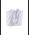 Shopper con soffietto alla base in cotone 120 g/m2, manici lunghie Handle