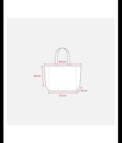 Shopper con soffietto alla base in cotone 120 g/m2, manici lunghie Handle