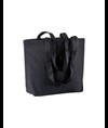 Shopper con soffietto alla base in cotone 120 g/m2, manici lunghi Handle