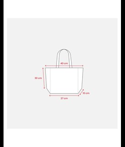 Shopper con soffietto alla base in cotone 120 g/m2, manici lunghi Handle