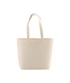 Shopper con soffietto alla base in cotone 135 g/m2, manici lunghi Handle