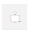 Shopper con soffietto alla base in cotone 135 g/m2, manici lunghi Handle