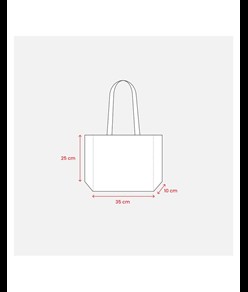 Shopper con soffietto alla base in TNT 70 g/m2 termosaldato, manici lunghi Handle