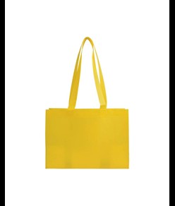 Shopper con soffietto alla base in TNT 70 g/m2 termosaldato, manici lunghi Handle