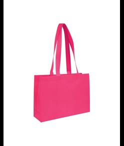 Shopper con soffietto alla base in TNT 70 g/m2 termosaldato, manici lunghi Handle