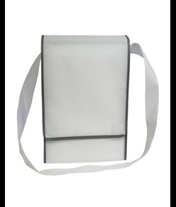 Borsa postino in TNT 80 g/m2 con chiusura in velcro e tracolla Handle