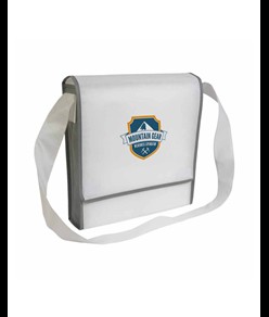 Borsa postino in TNT 80 g/m2 con chiusura in velcro e tracolla Handle