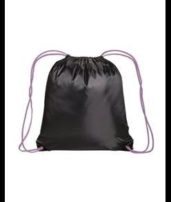 Zainetto nero in Polyester 210 T, manici colorati e angoli rinforzati neri Handle