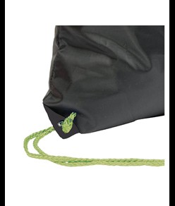 Zainetto nero in Polyester 210 T, manici colorati e angoli rinforzati neri Handle