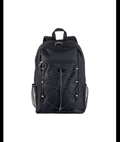 Zaino in poliestere 600D con 4 tasche di cui 2 laterali retinate