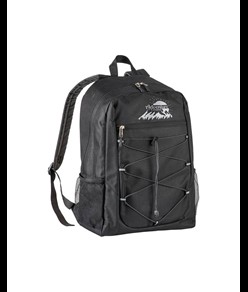 Zaino in poliestere 600D con 4 tasche di cui 2 laterali retinate