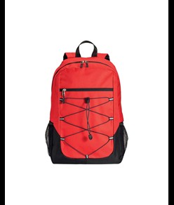 Zaino in poliestere 600D con 4 tasche di cui 2 laterali retinate