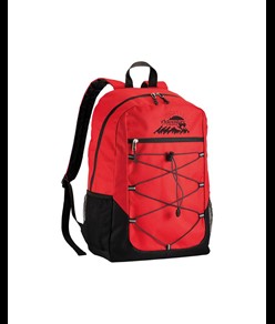 Zaino in poliestere 600D con 4 tasche di cui 2 laterali retinate