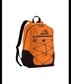 Zaino in poliestere 600D con 4 tasche di cui 2 laterali retinate