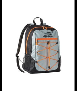 Zaino in poliestere 600D con 4 tasche di cui 2 laterali retinate