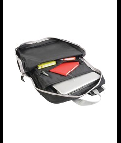 Zaino porta computer in poliestere 600D con 2 tasche.  Schienale e spallacci imbottiti