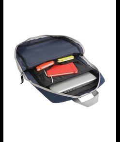 Zaino porta computer in poliestere 600D con 2 tasche.  Schienale e spallacci imbottiti