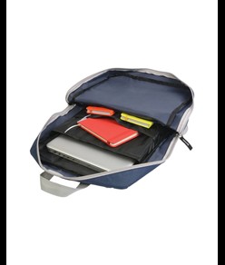 Zaino porta computer in poliestere 600D con 2 tasche.  Schienale e spallacci imbottiti