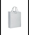 Shopper ripiegabile con soffietto in TNT 80 g/m2, manici corti Handle